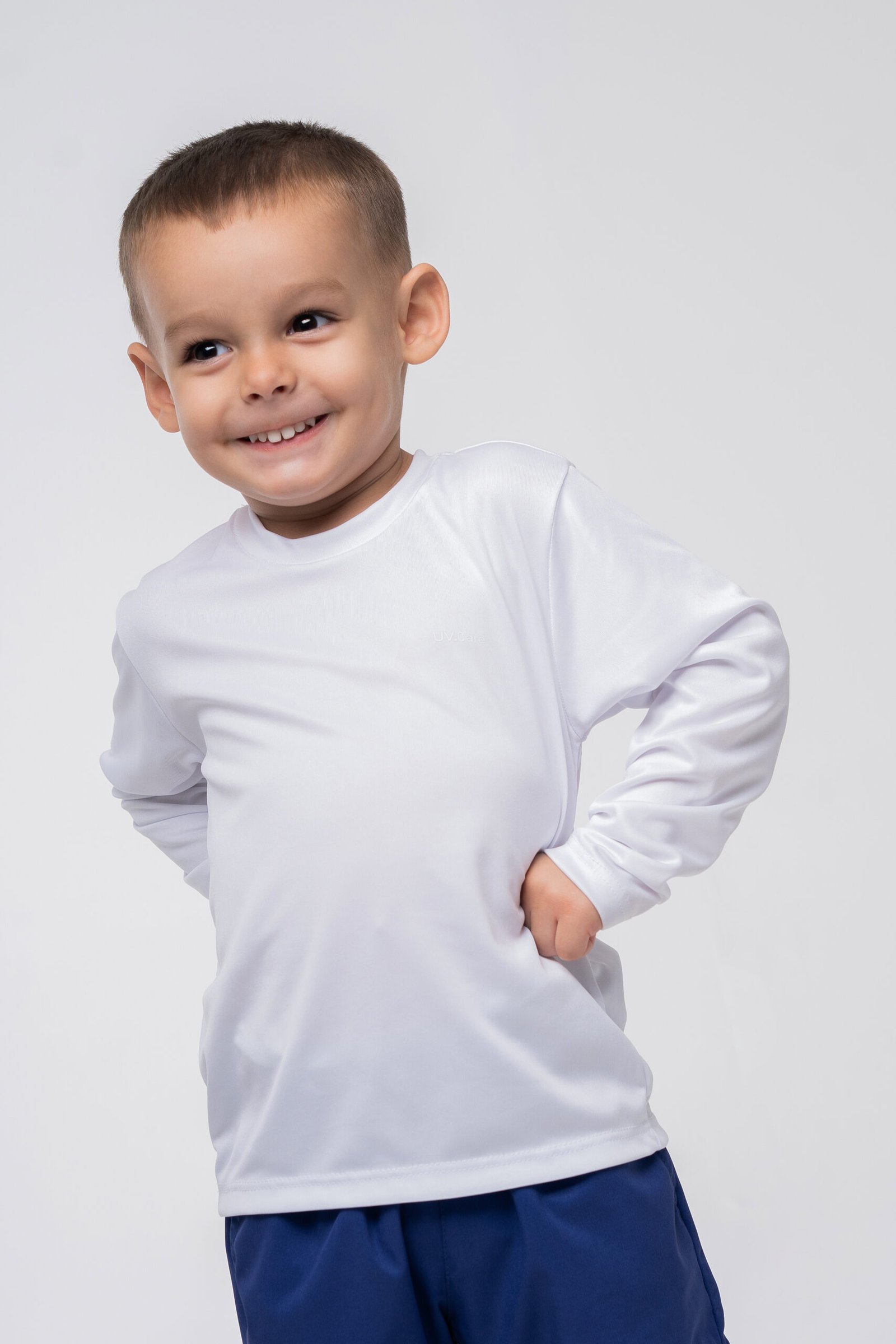 Camiseta Infantil Unissex Manga Longa UV Basica - Imagem 2